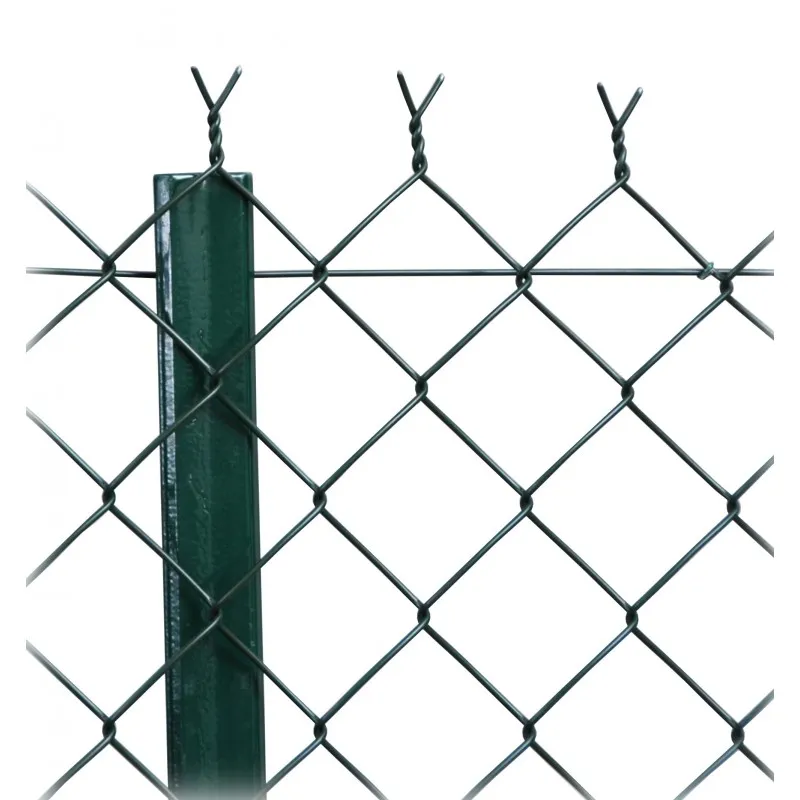Grillage simple torsion plastifié vert 1m - Rouleau 20m - Fil 2.4mm - Maille 50mm - KICLO