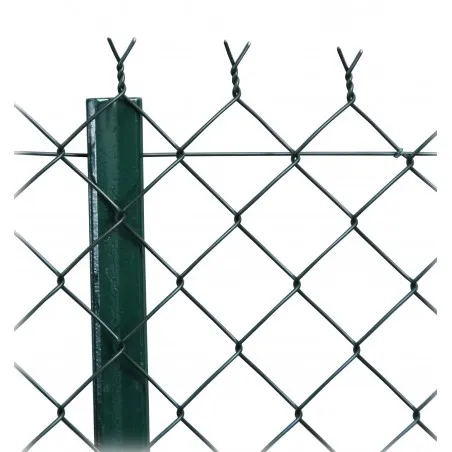 Grillage simple torsion plastifié vert 1m - Rouleau 20m - Fil 2.4mm - Maille 50mm - KICLO